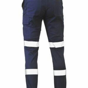 Bisley Taped Biomotion Stretch Cotton Drill Cargo Cuffed Pants