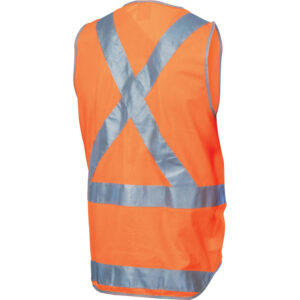 DNC Day/Night Cross Back Safety Vest - Orange Back
