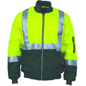 DNC HiVis Taped Flying Jacket - Yellow/Bottle