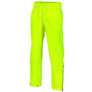 Dnc Hivis Day Breathable Rain Pants - Yellow