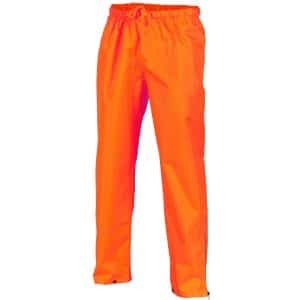 Dnc Hivis Day Breathable Rain Pants - Orange