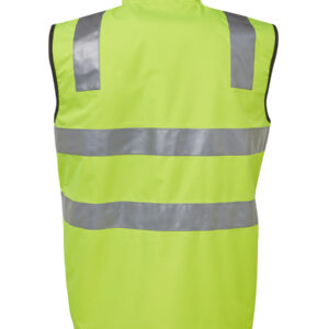 JB's HiVis Reversible Safety Vest - Lime/Black