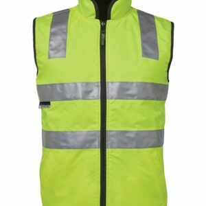 Jb'S Hivis Reversible Safety Vest - Lime/Black