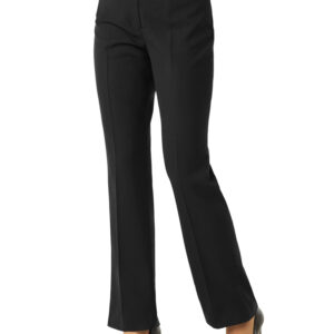 Ladies Classic Flat Front Pant - Black