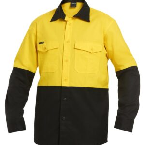 Kinggee Workcool 2 Spliced Long Sleeve Shirt - Yellow/Black