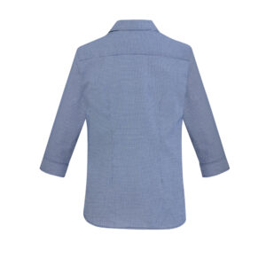 Ladies Jagger 3/4 Sleeve Shirt - French Blue - Back