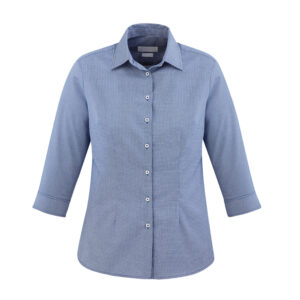 Ladies Jagger 3/4 Sleeve Shirt - French Blue