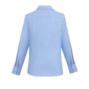 Ladies Regent Long Sleeve Shirt - Blue - Back