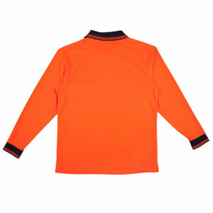 Men’s Truedry® Hi-Vis Long Sleeve Safety Polo - Orange/Navy