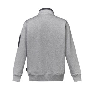 SYZMIK Mens 1/4 Zip Brushed Fleece - Grey