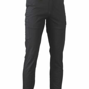 Bisley Stretch Cargo Cuffed Pants - Black