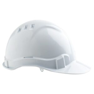 Pro Choice V6 Hard Hat Vented Pushlock Harness - White