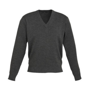 Mens Woolmix Pullover - Charcoal