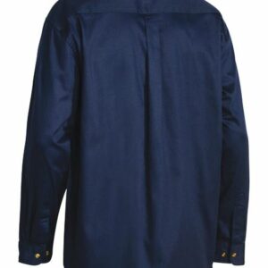 Bisley Original Cotton Drill Shirt - Long Sleeve Navy
