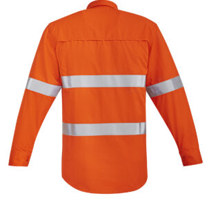Mens Orange Flame HRC 2 Hoop Taped Open Front Splice Shirt ZW145