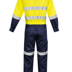Syzmik Mens Rugged Taped Overall - Yellow/Navy