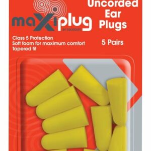 Maxiplug Uncorded Earplugs - Blister Pack Of 5 Pairs