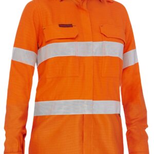 Apex 185 Women's Taped Hi Vis Ripstop FR Vented Shirt