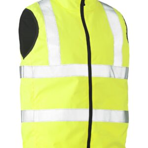 Taped Hi Vis Reversible Puffer Vest